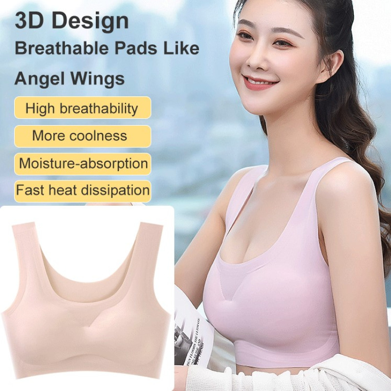 Bralette Wireless Soft - Top Deportivo Sin Costuras para Mujer,