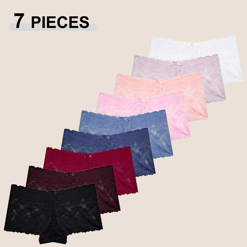 Boyshort Underwear - Conjunto de 7 bragas de mujer