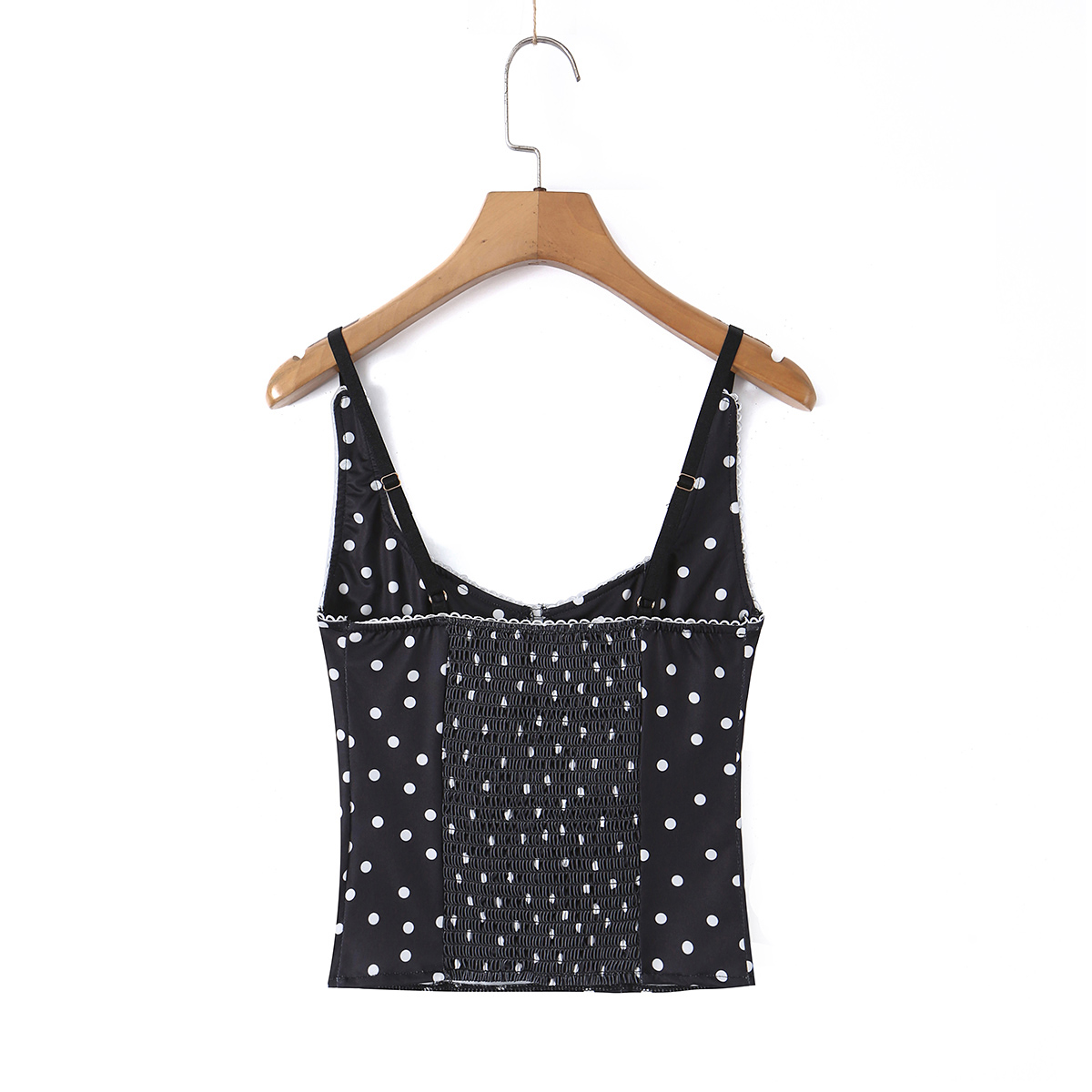 Top corsé negro de lunares par - Cami Top Lace reseña y precio